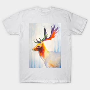 half-face deer T-Shirt